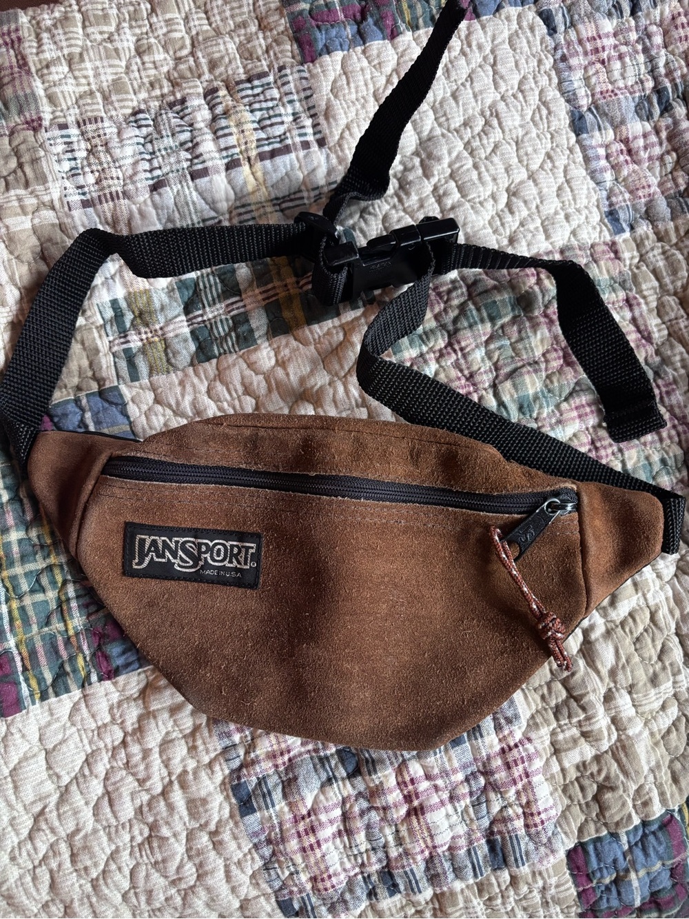 Vintage JanSport Brown Suede Fanny Pack